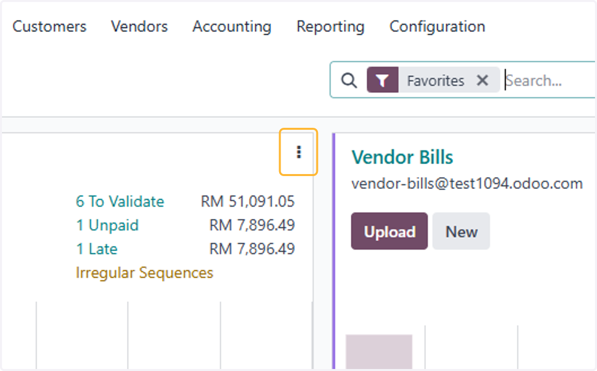Click on Dropdown menu of Customer Invoice Journal in dashboard