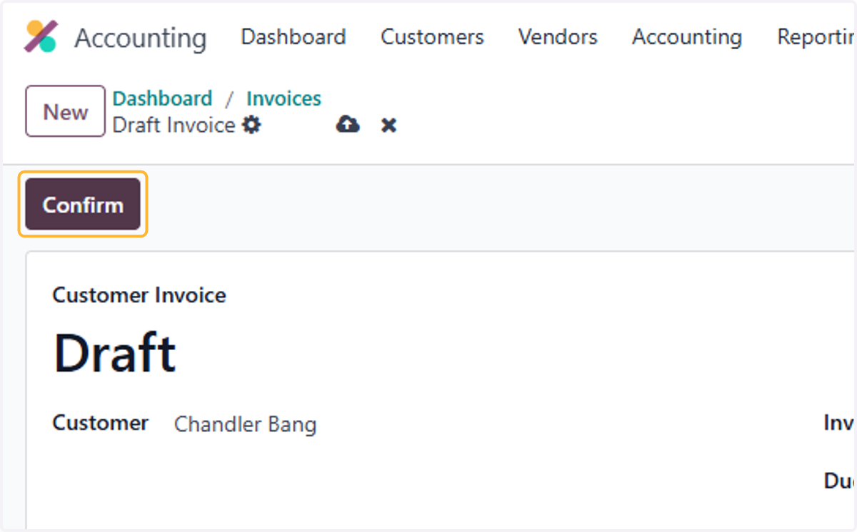 Click on Confirm