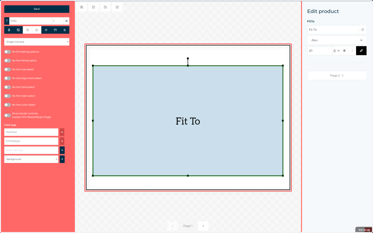 This relies on any margins you have set up in the Output Type assigned to your product