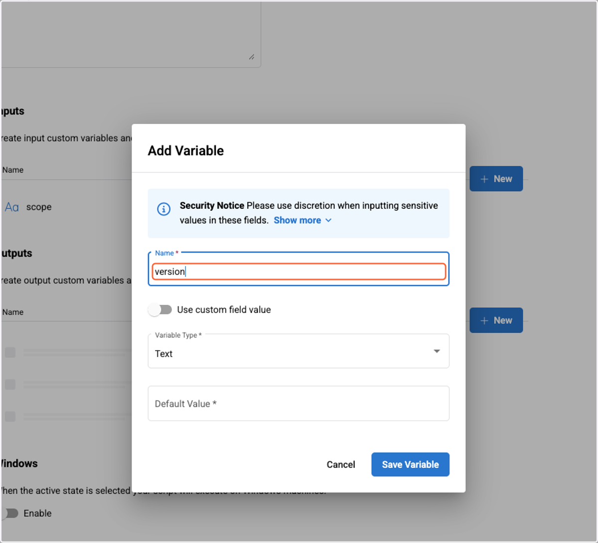 Paste text into input