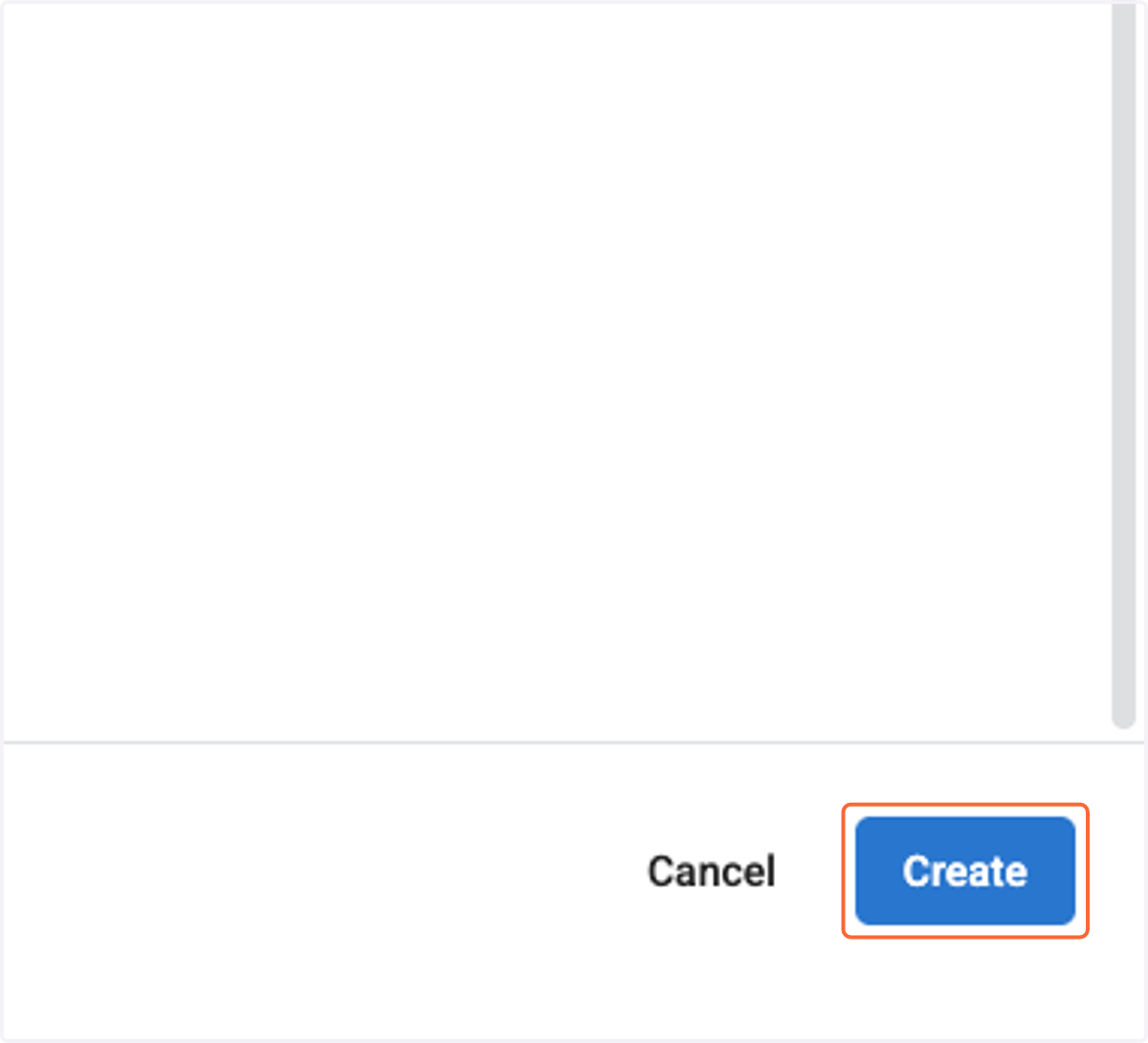 Click on Create