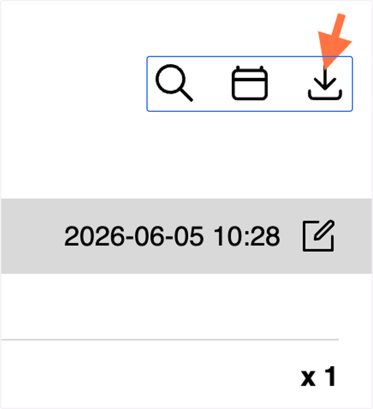 Click on download report icon