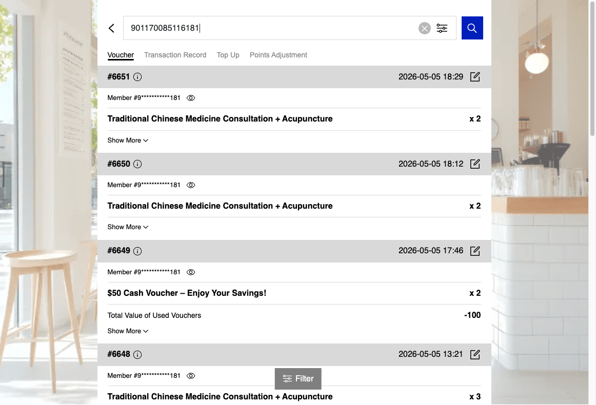 Overview of Search Bar Function