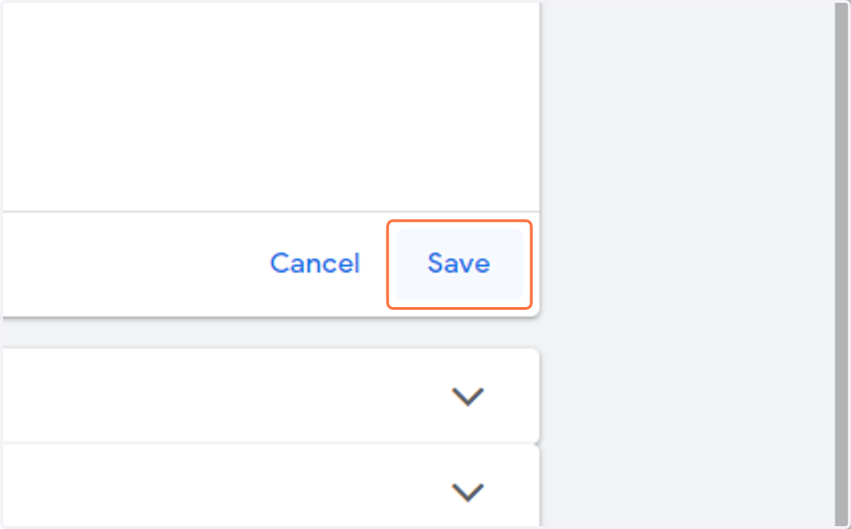 Click on Save
