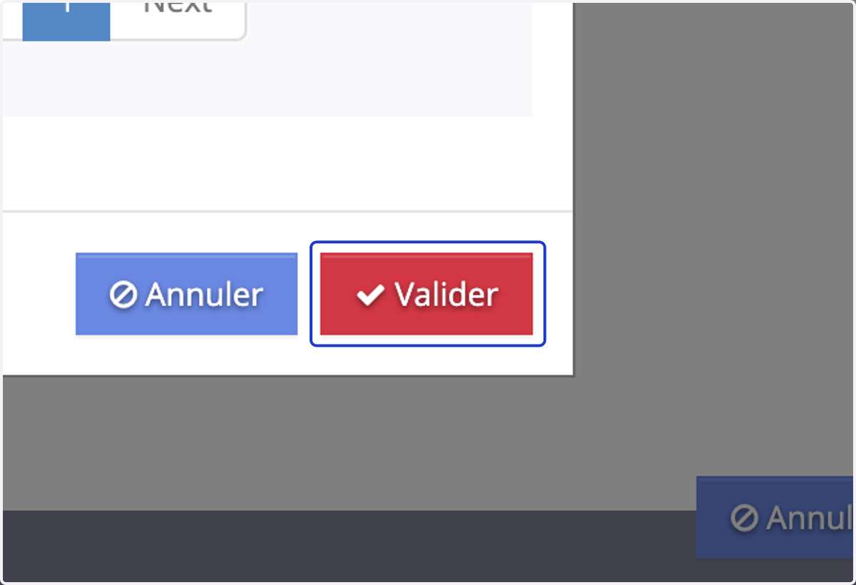 Validez votre choix