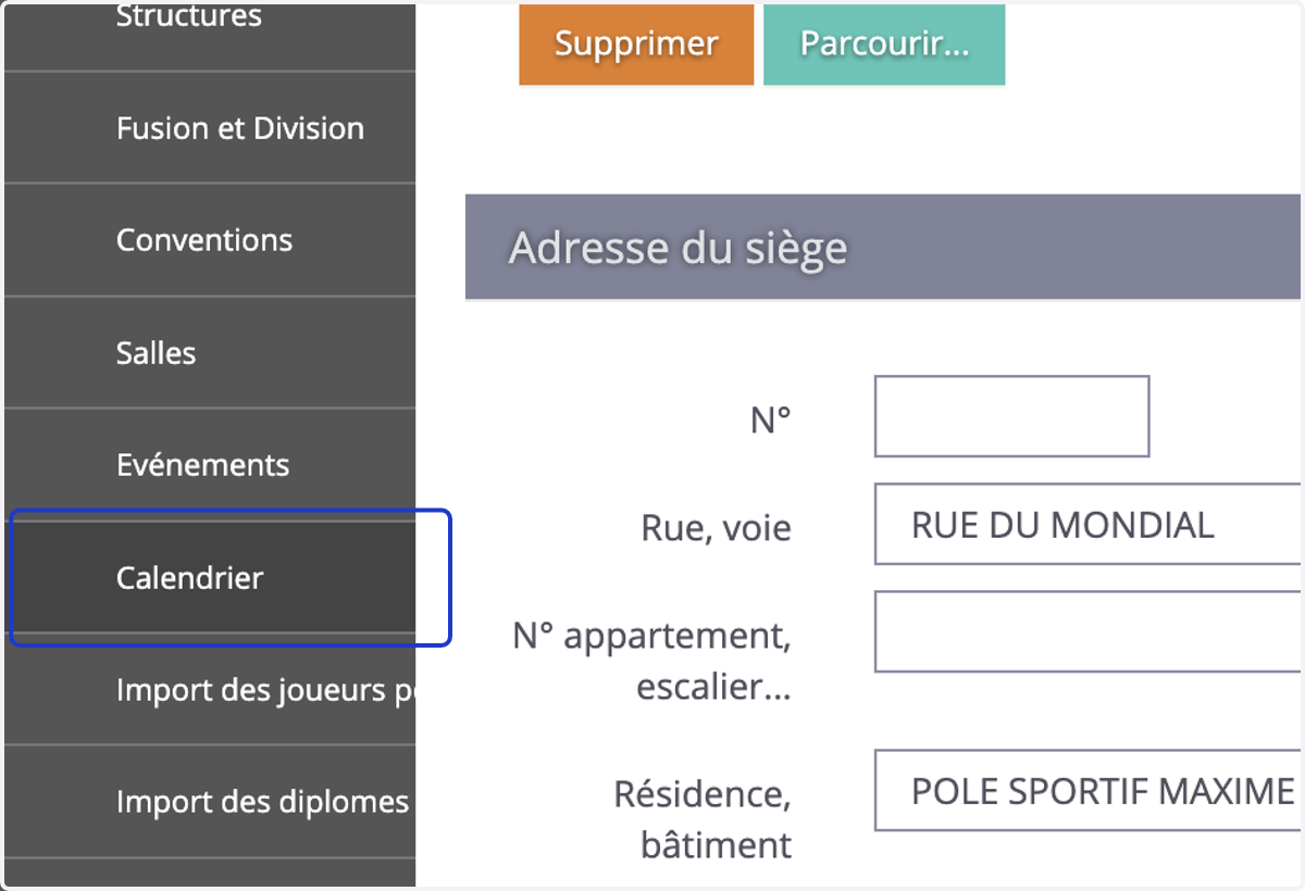 Remplissez votre calendrier d’entrainement dans l’onglet “calendrier”
