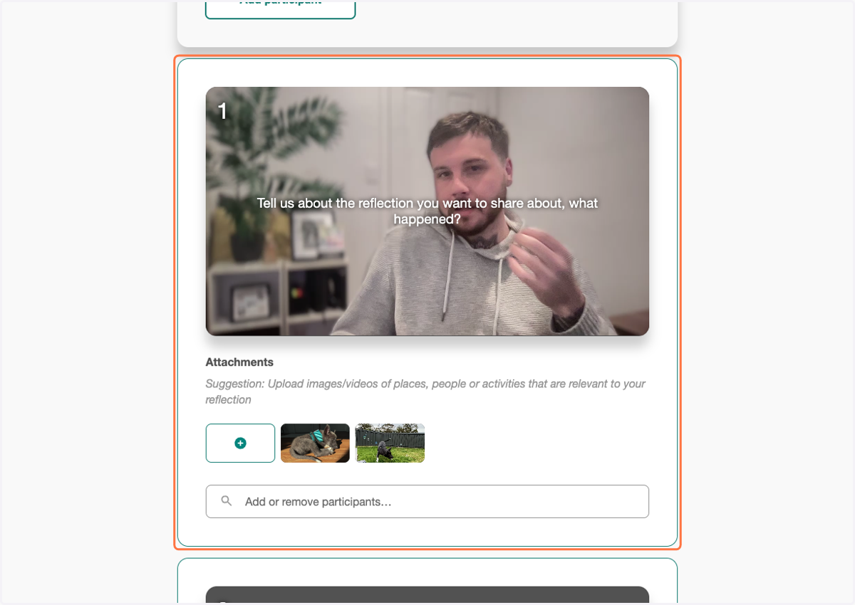 You can now see your response and your attachments