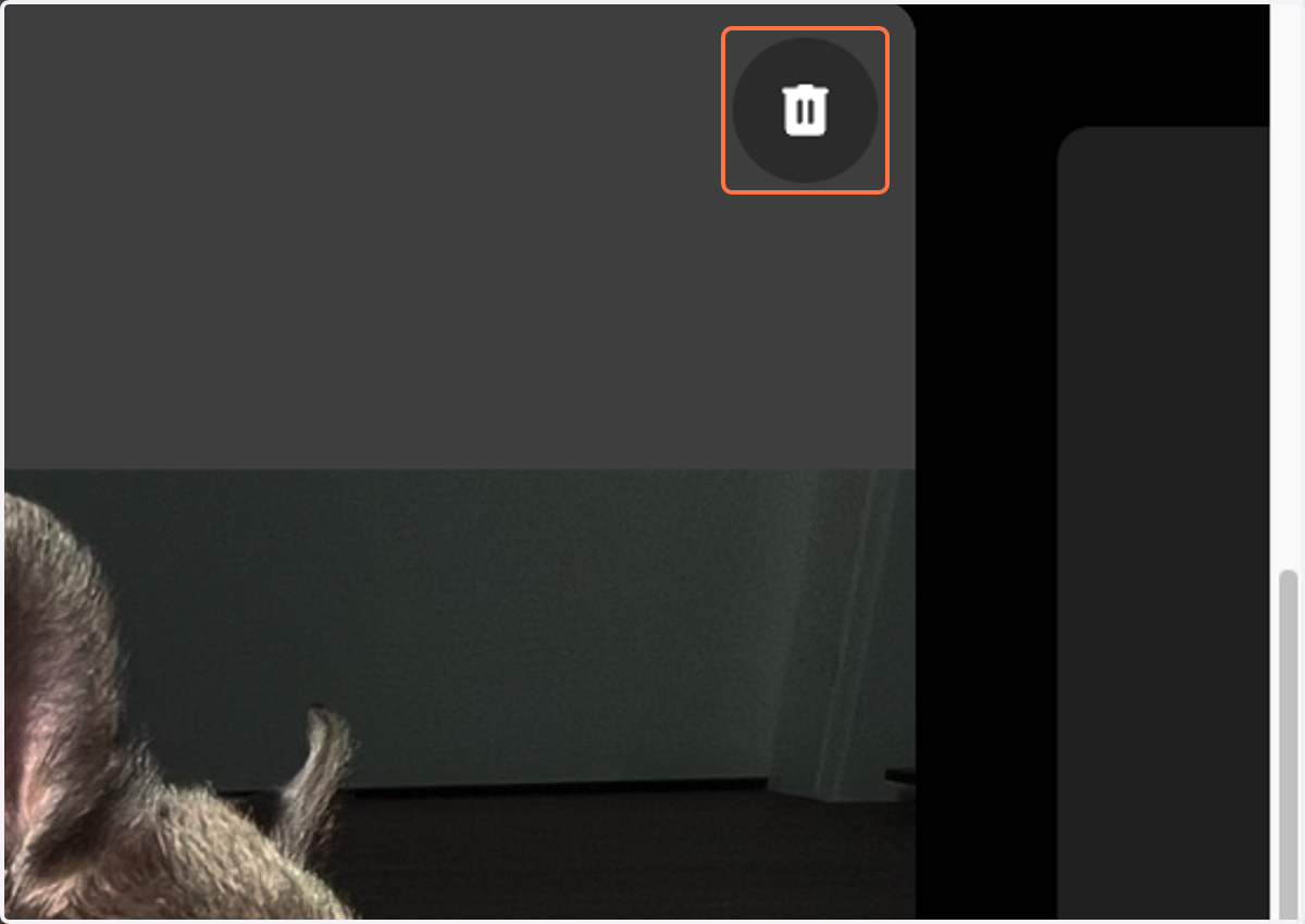 You can also remove this attachment by selecting the delete button.