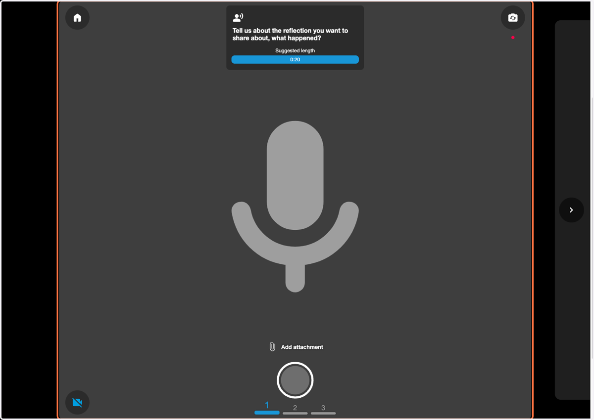 This feature will allow you to change from video capture to strictly audio recording
