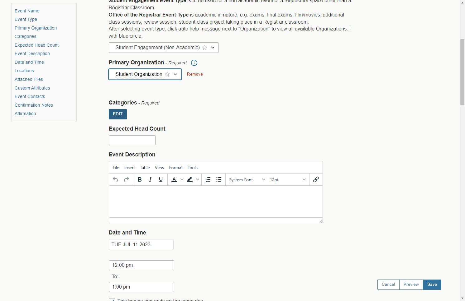 Click on Edit Categories