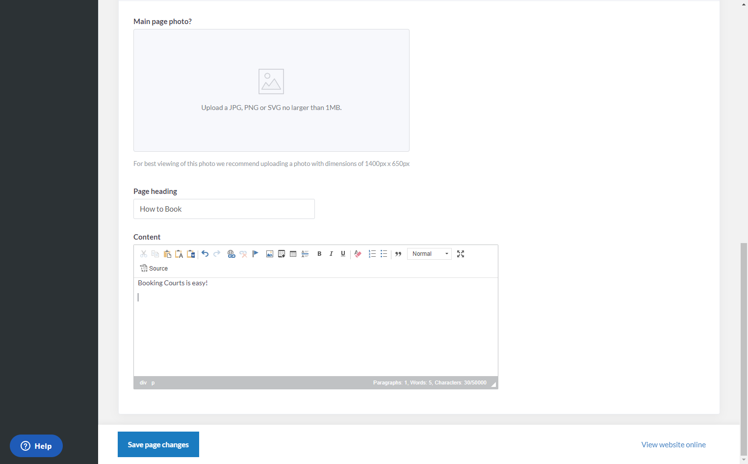 Enter the body of the page, you can customize your phrase