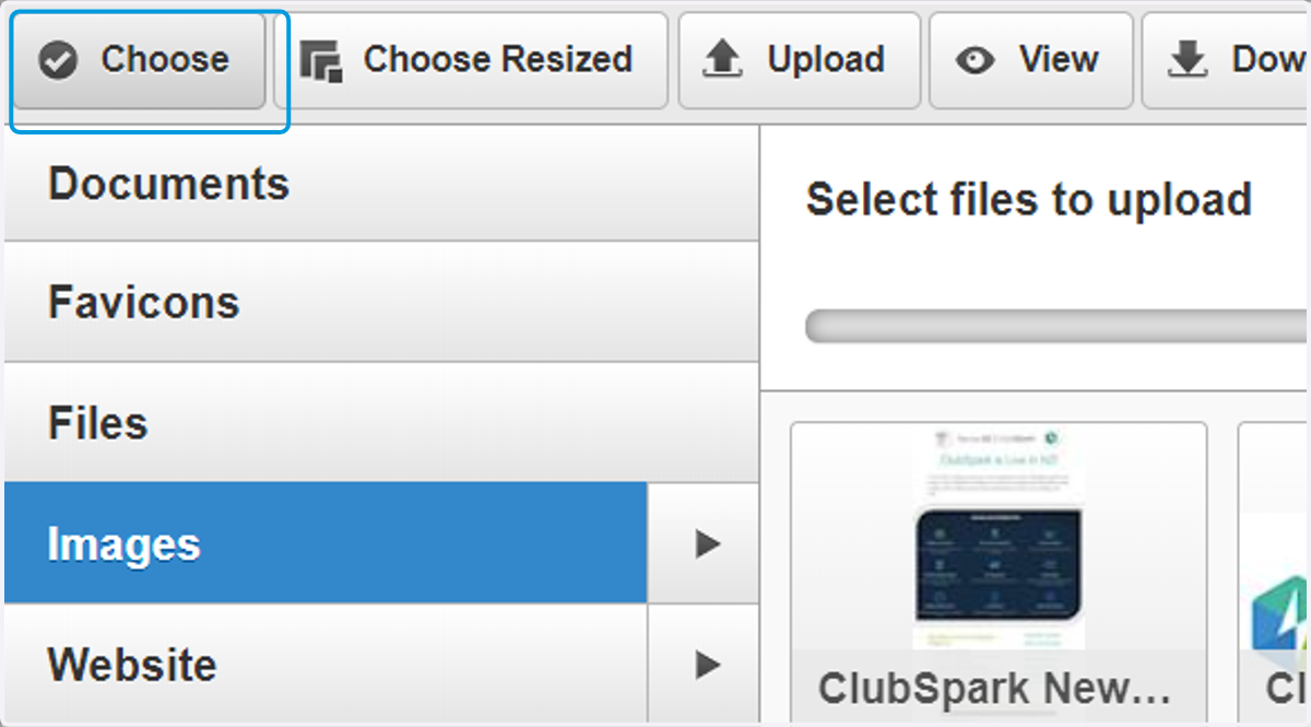 Click on Choose