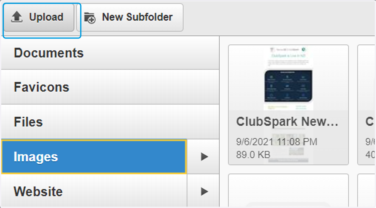 Click on Upload and locate the photo on your computer