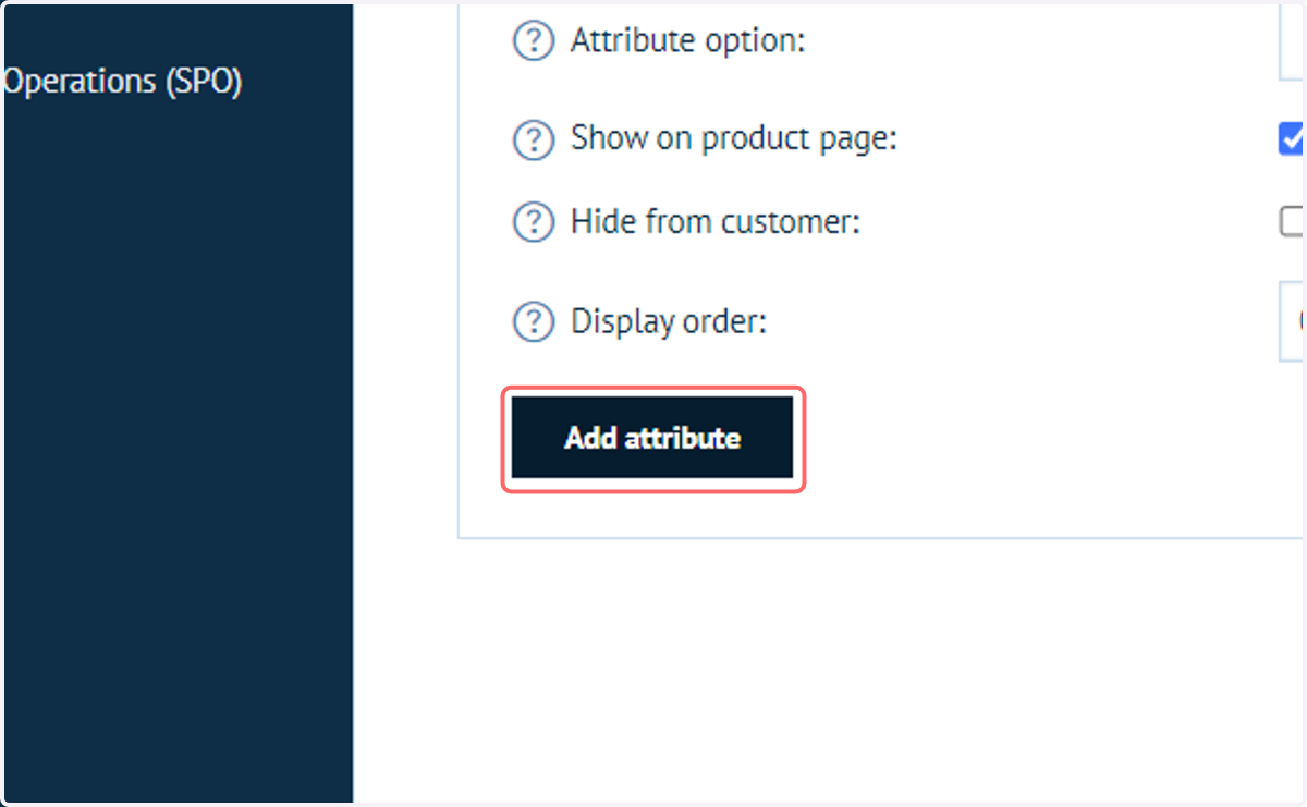 Click on Add attribute
