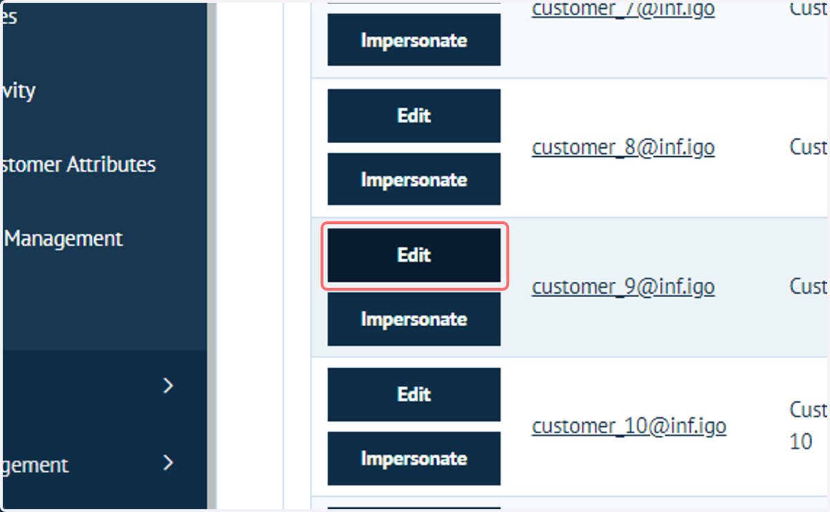 Create or edit a Customer