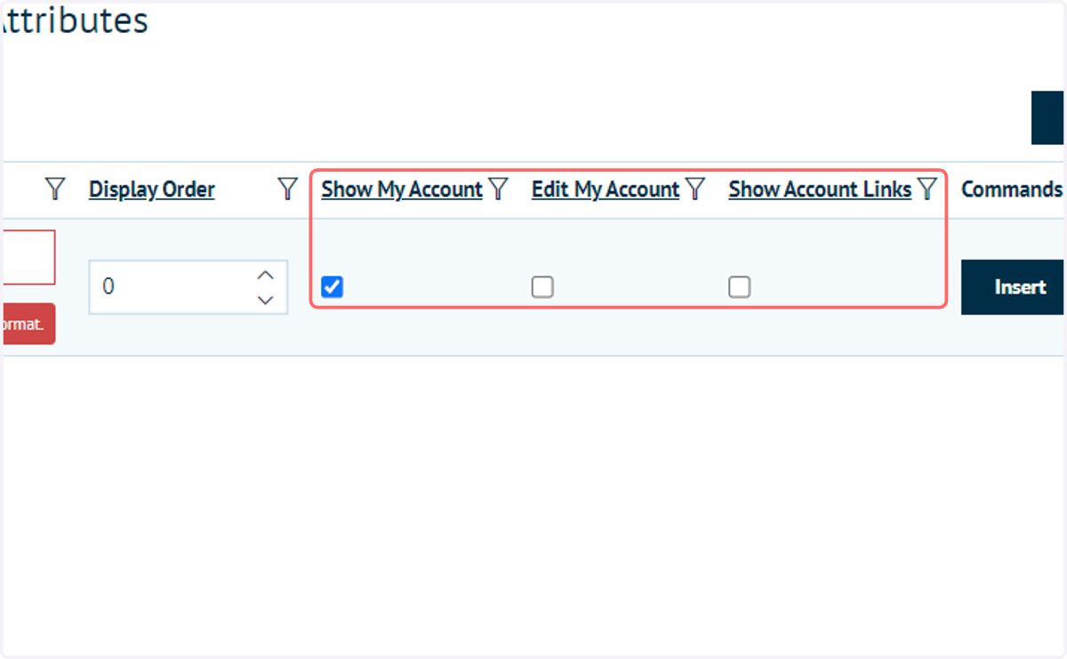 Additional options
