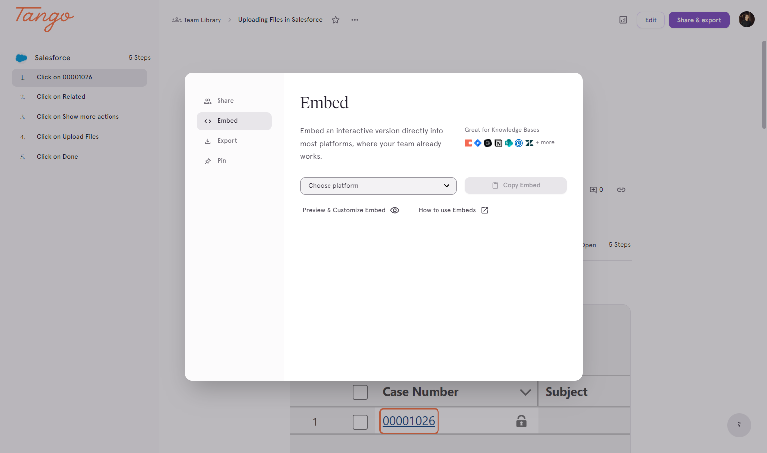 Click on Choose platform