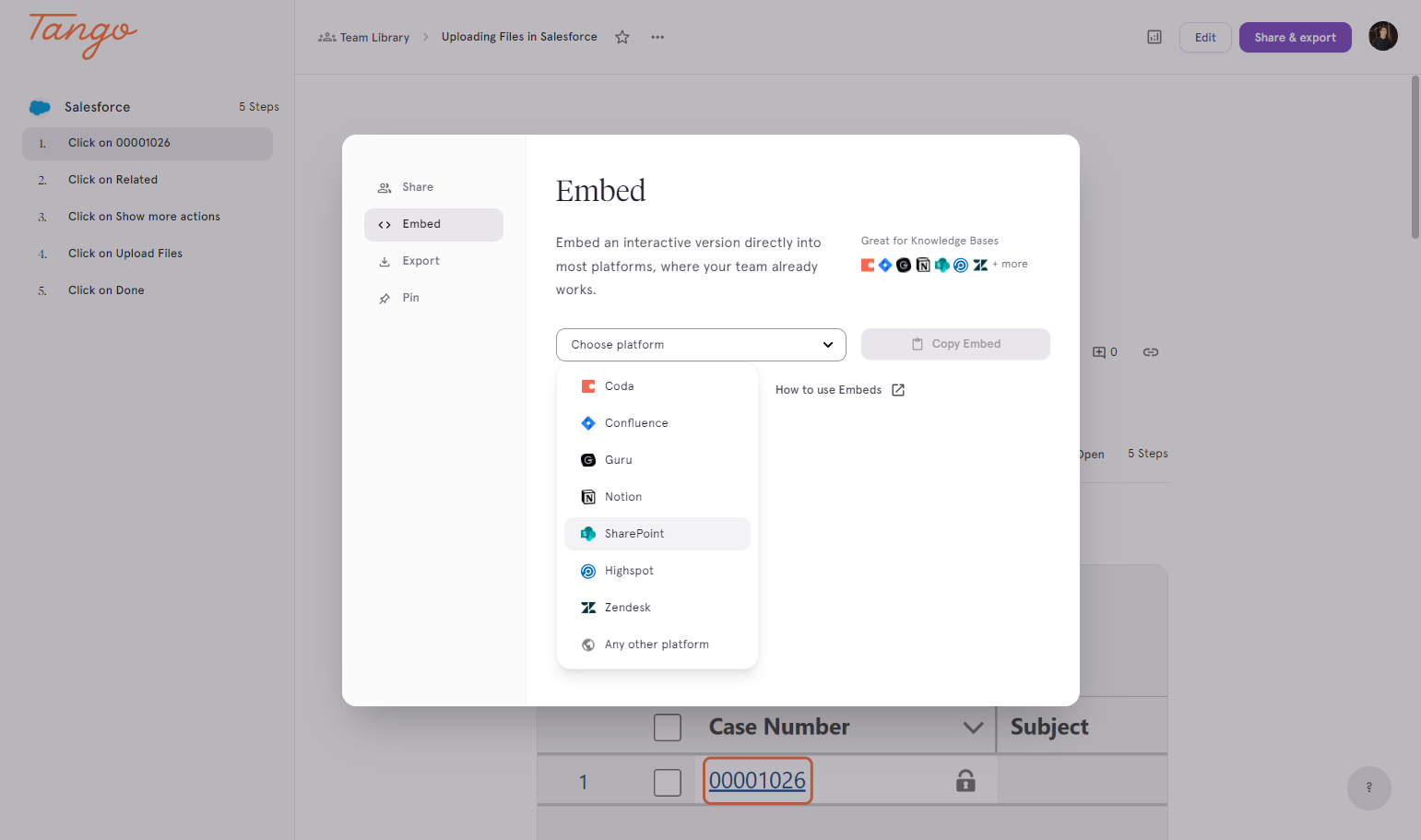 Select SharePoint