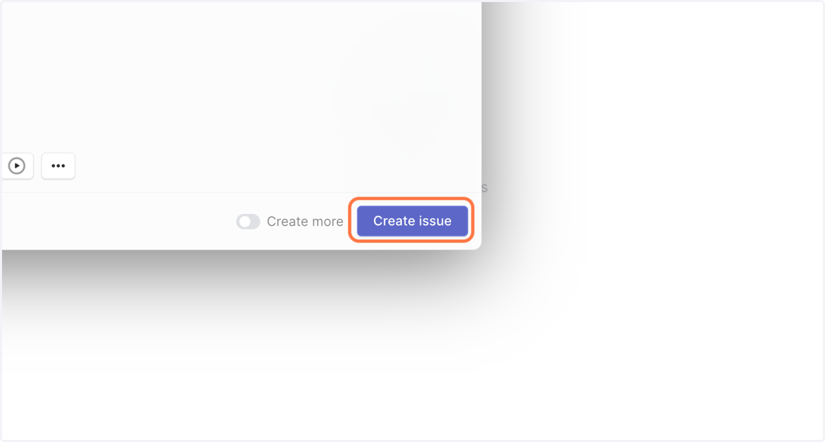 Click on Create issue