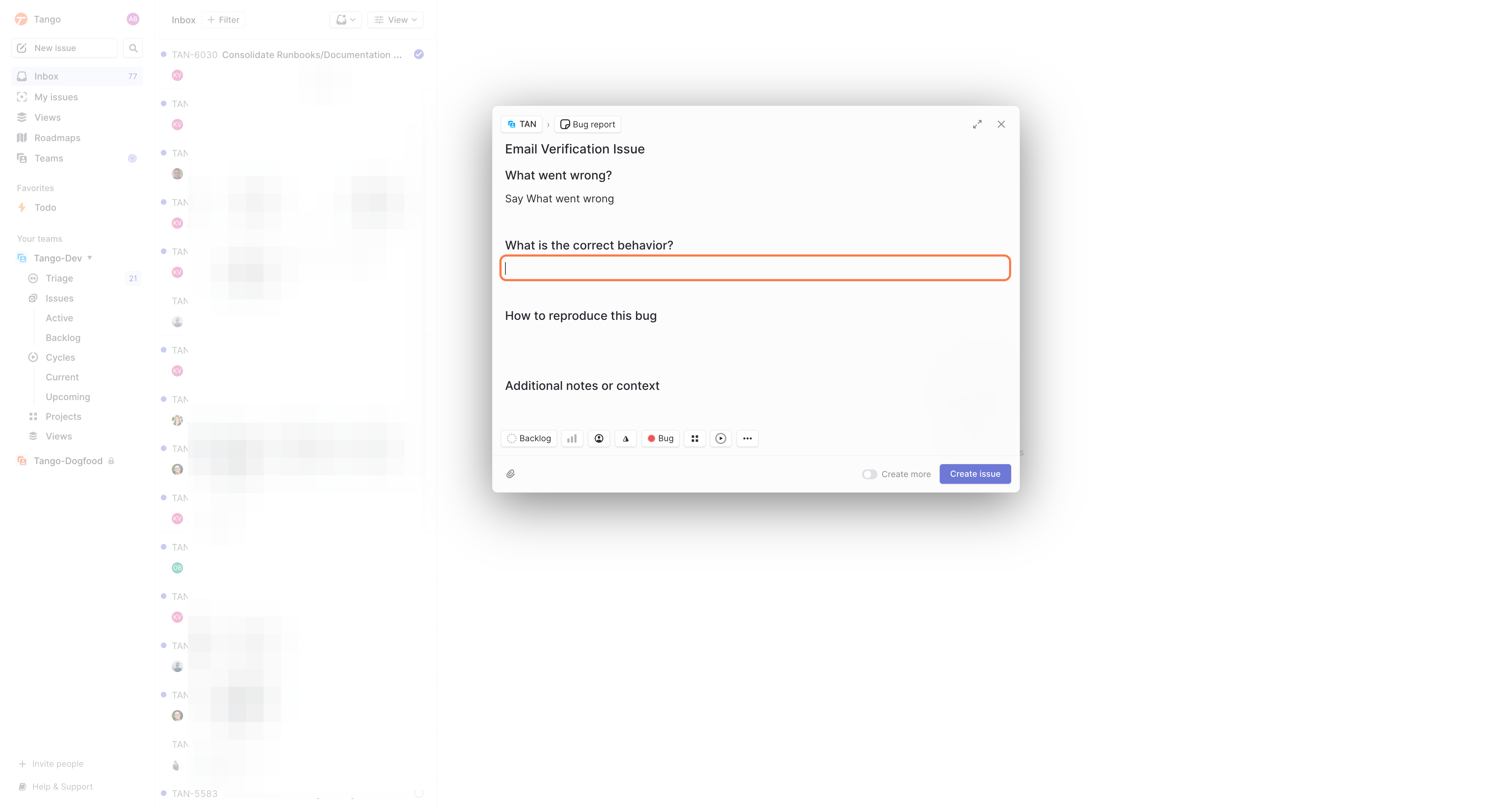 We ask that users respond to all questions to allow for quicker resolution.
