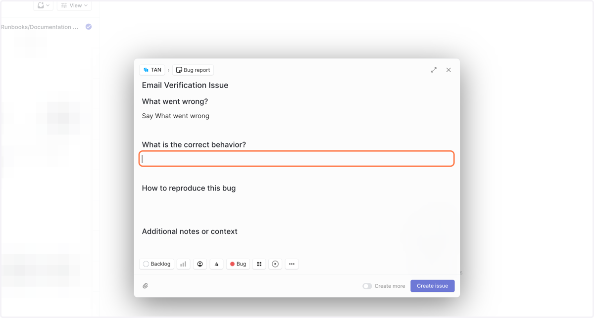 We ask that users respond to all questions to allow for quicker resolution.