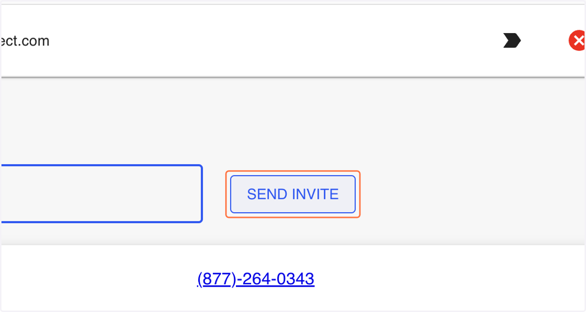 Click on SEND INVITE