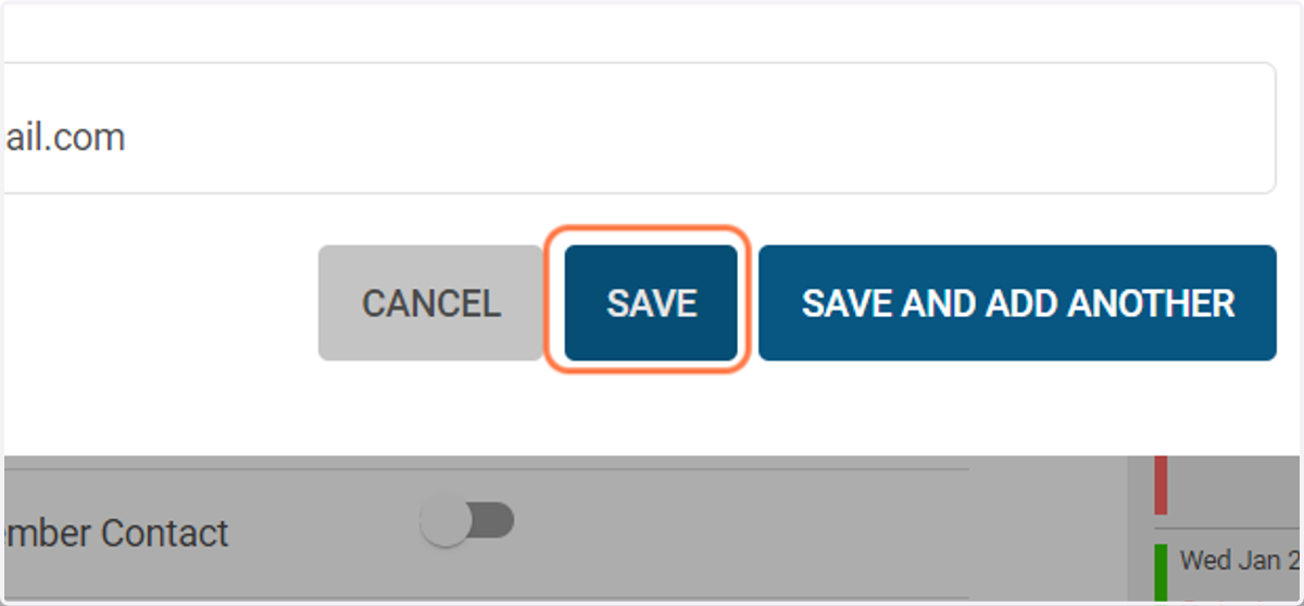 Click on SAVE