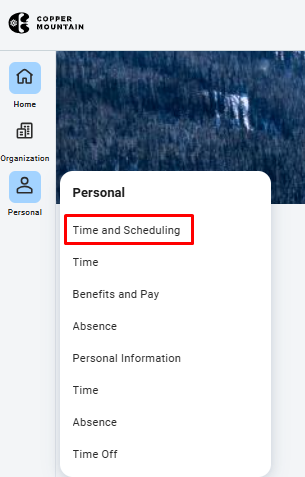 (or) Click on Time and Scheduling