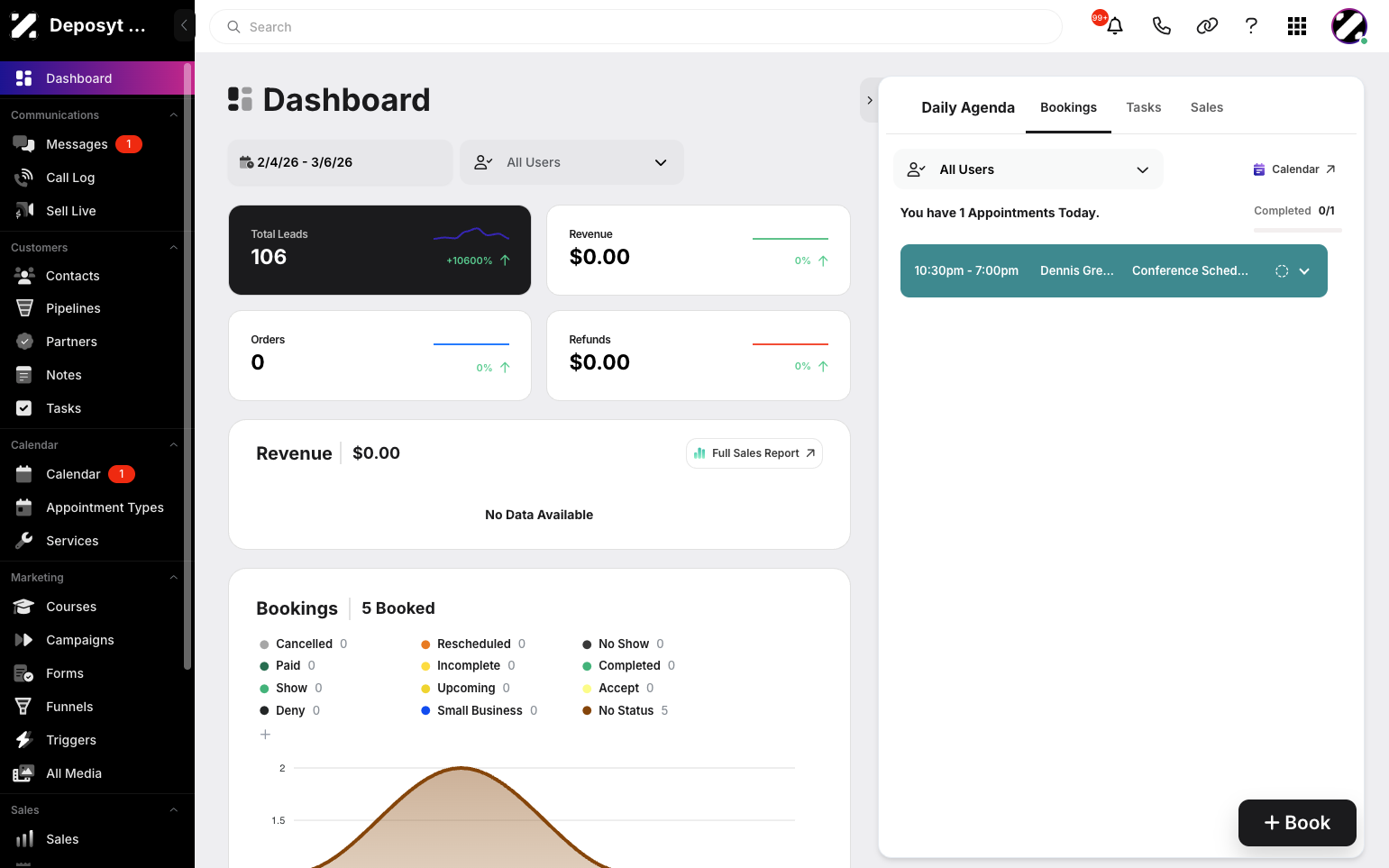 Step 1: On your Dashboard, navigate to the Pipelines tab under the Customers section. Click on Pipelines.