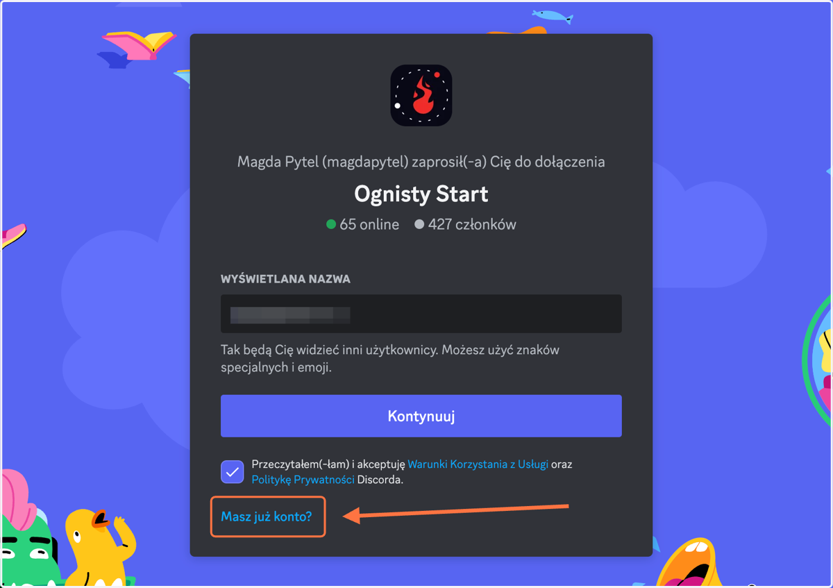 Jeżeli MASZ KONTO na Discord: