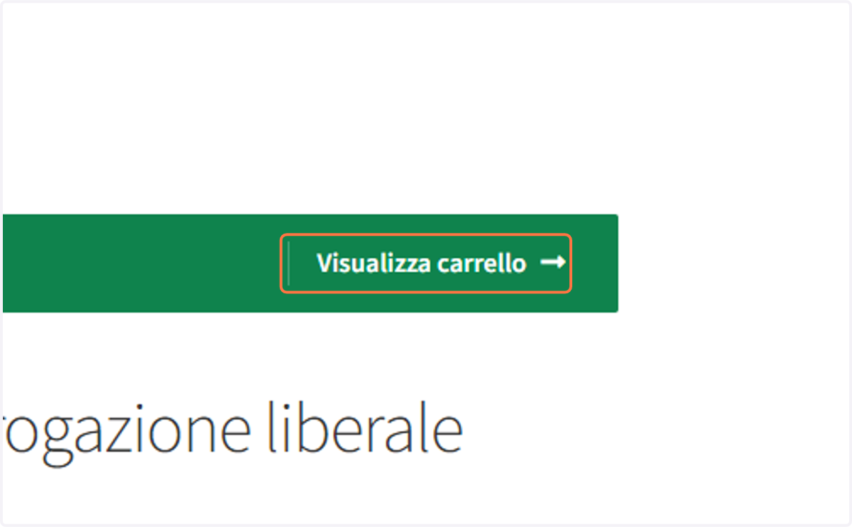 Click su Visualizza carrello