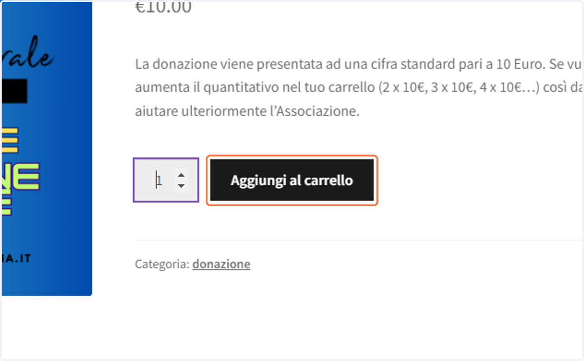 Click su "Aggiungi al carrello"