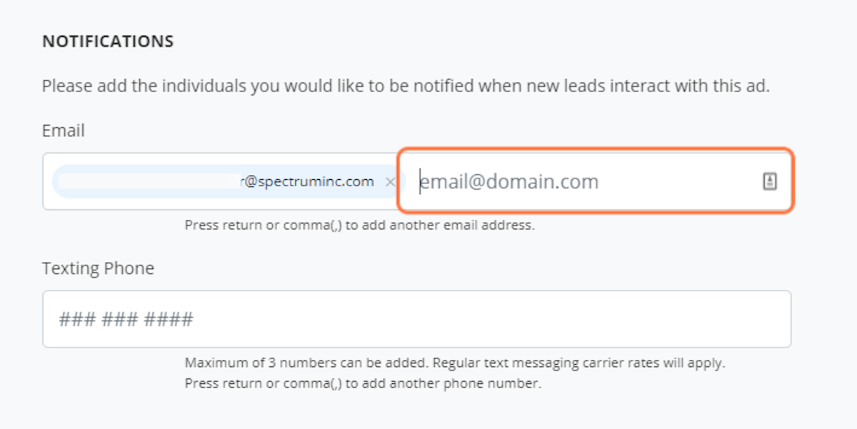 Adjust Email Notifications