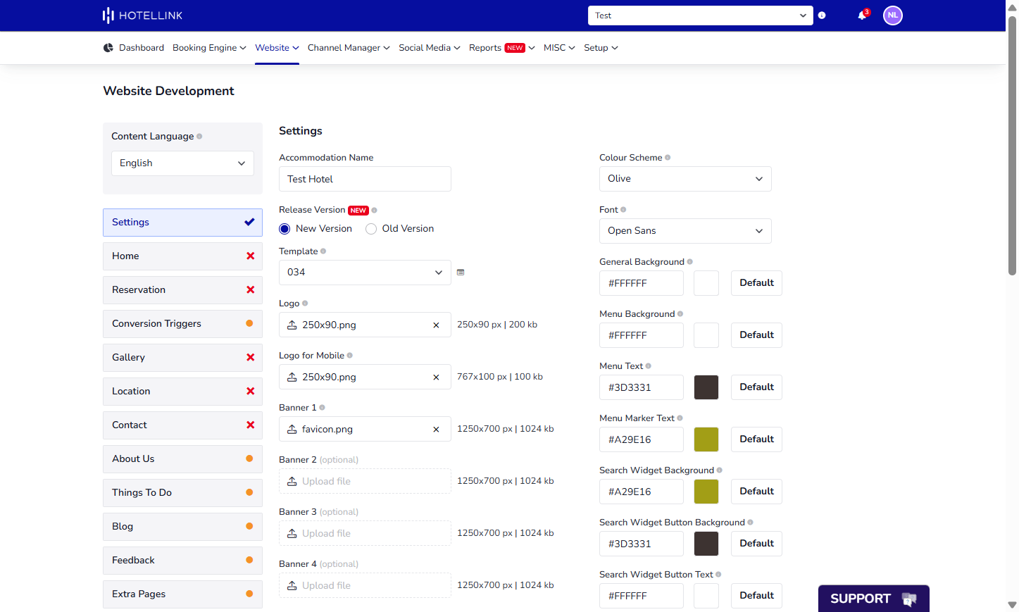 Release Version: You can switch to the new booking interface by selecting “New Version” or selecting “Old Version” to revert to the previous interface.