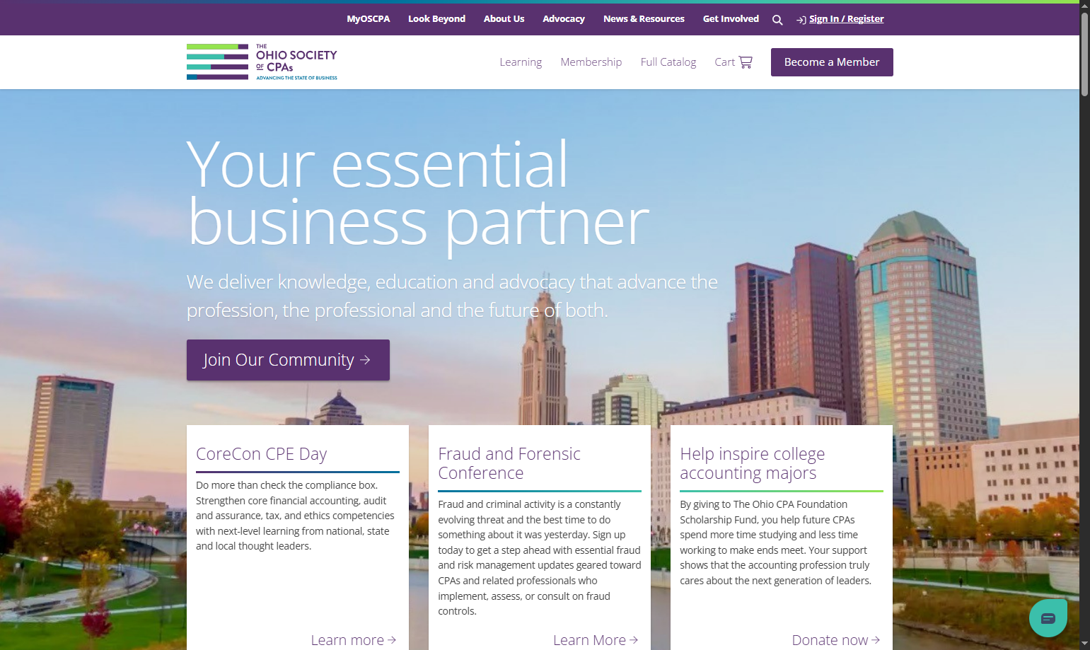 Click on Sign In / Register