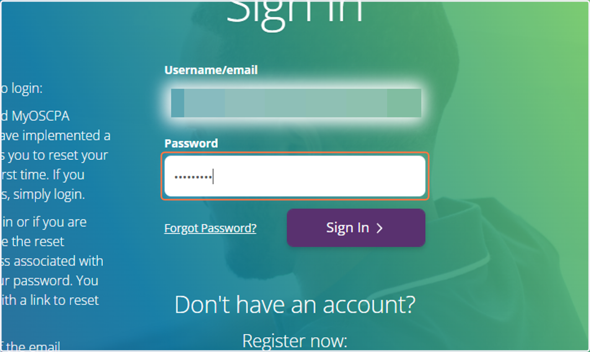 Enter Your Password