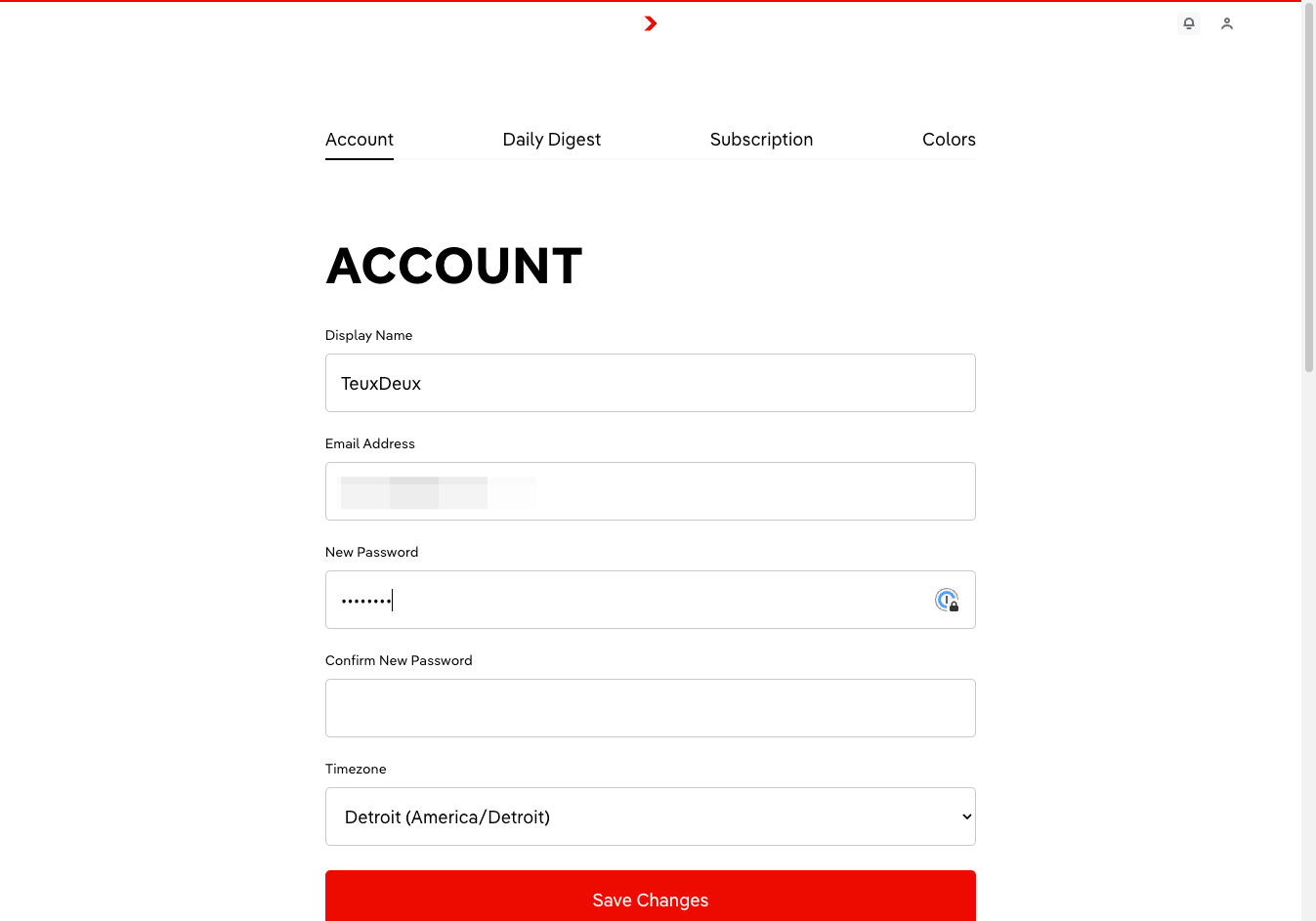 Enter a new password