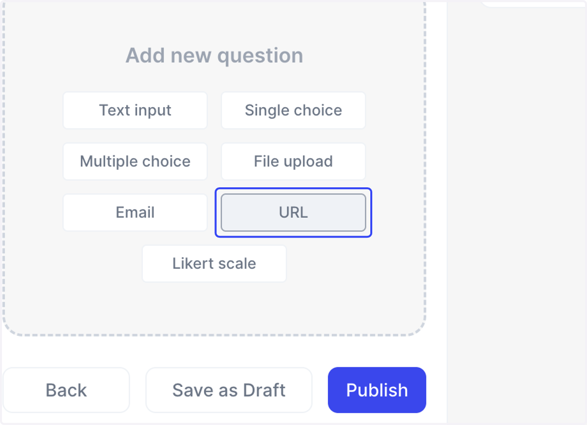 Create form questions