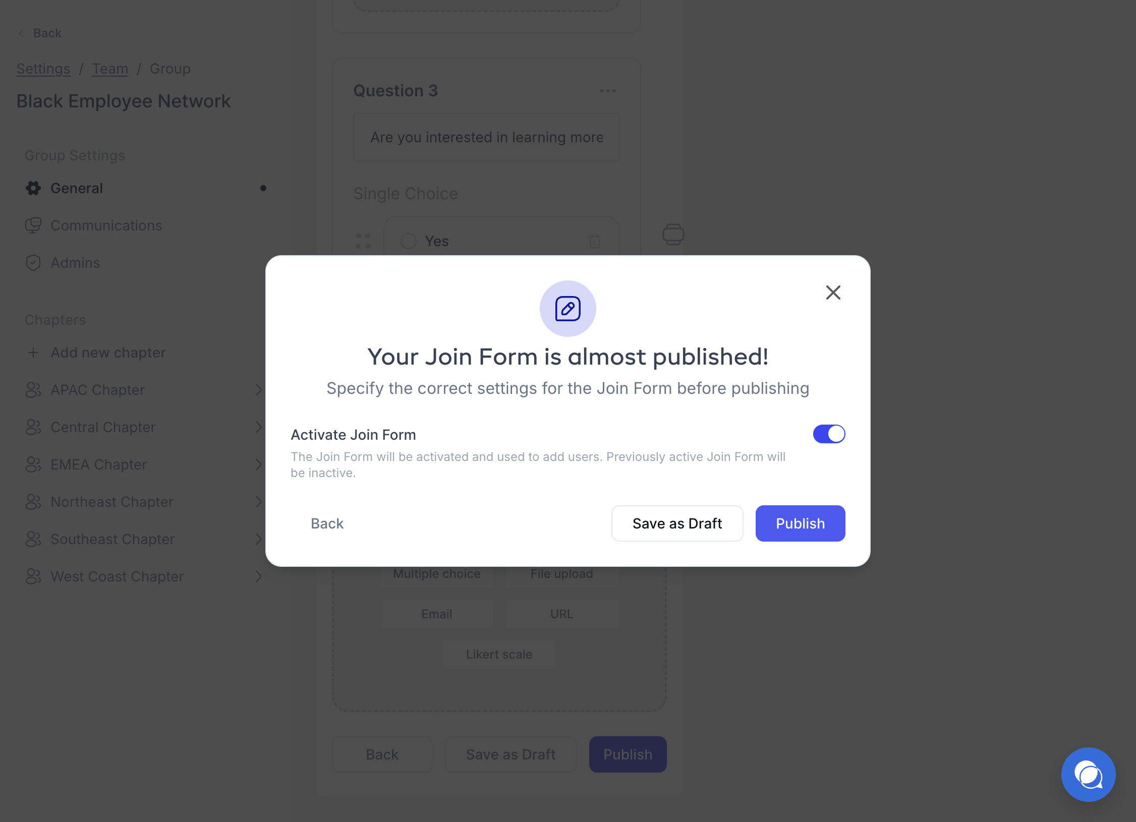 Click on Publish