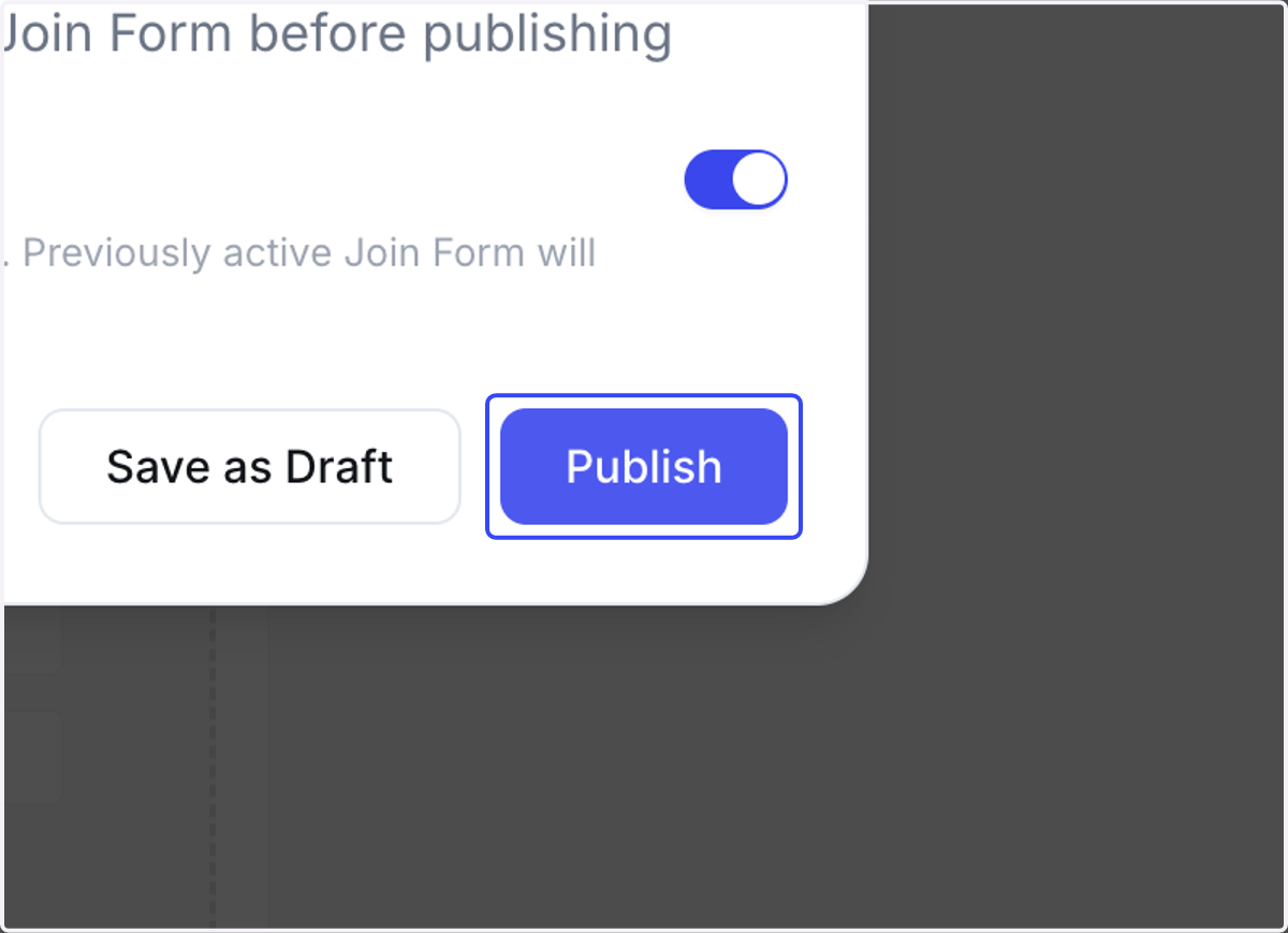 Click on Publish