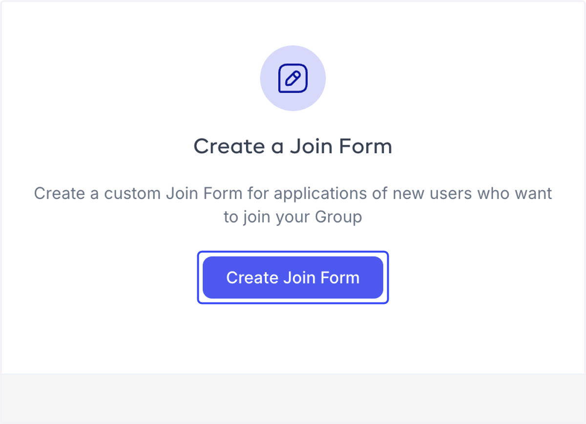 Click on Create Join Form