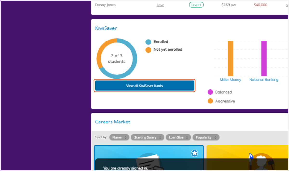 Click on View all KiwiSaver funds