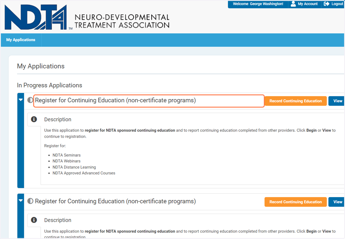 Please be sure to enter your credits in your Continuing Education application
