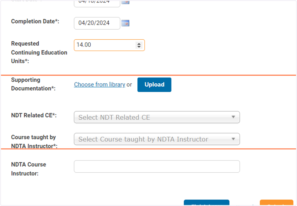 Please include a copy of your course certificate