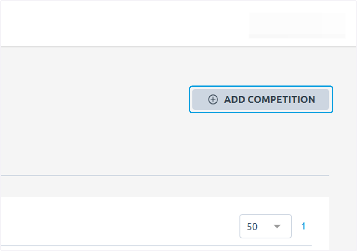 Click on ADD COMPETITION