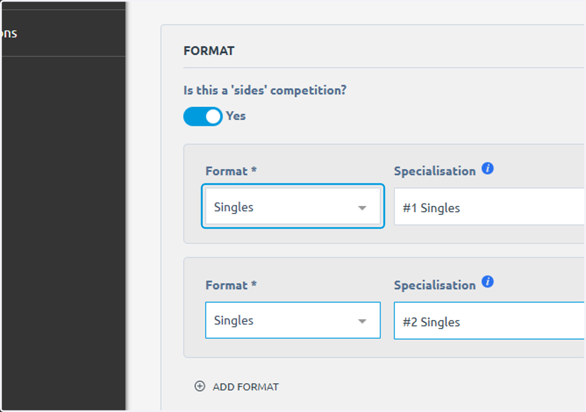 Click on Singles
