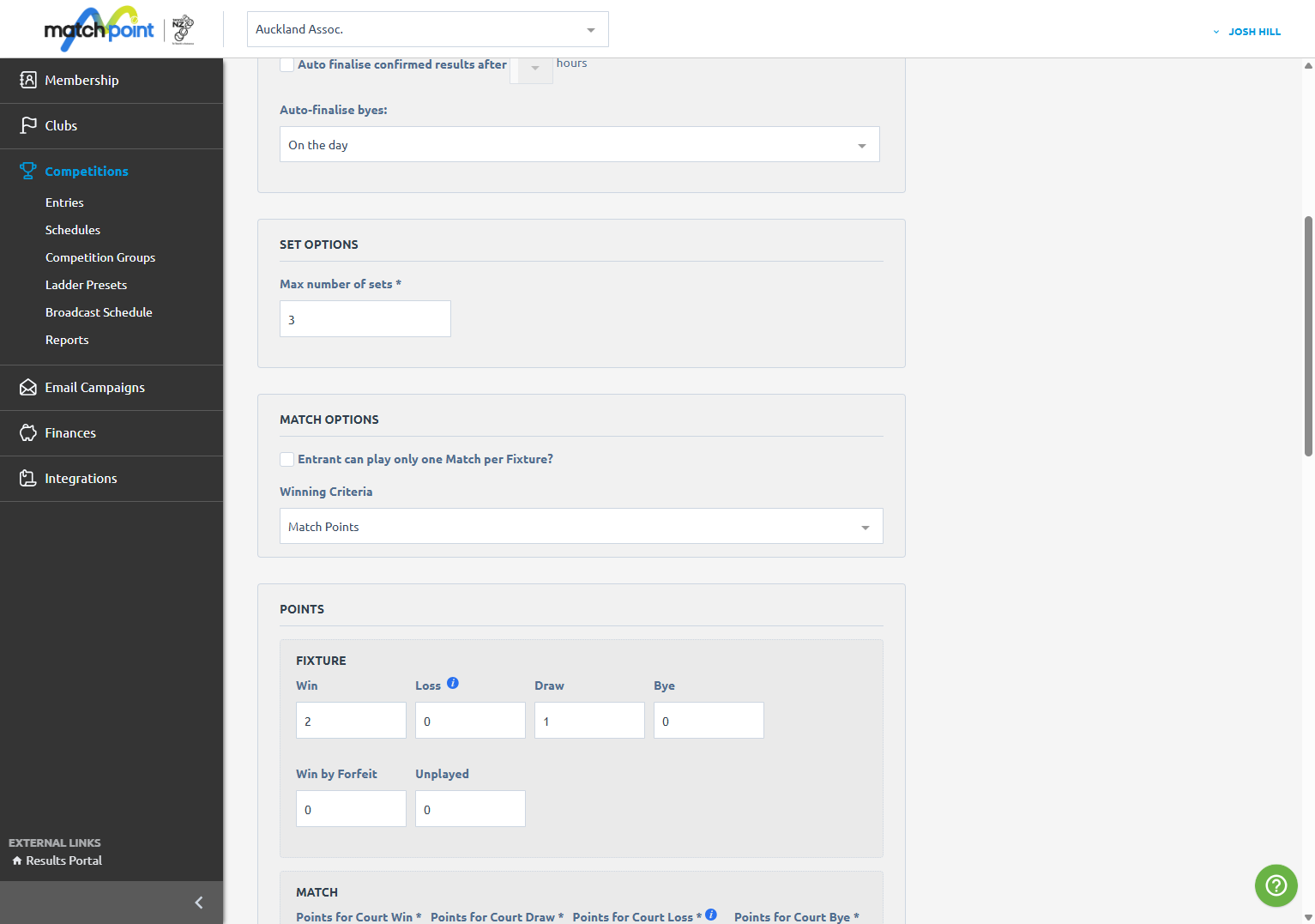 Click on FIXTURE…