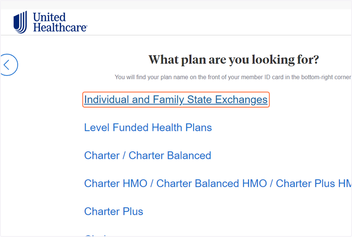 Click on Individual and Family State Exchanges