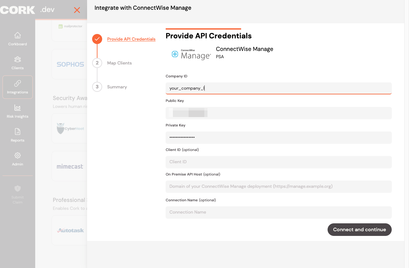 Enter your company's login code