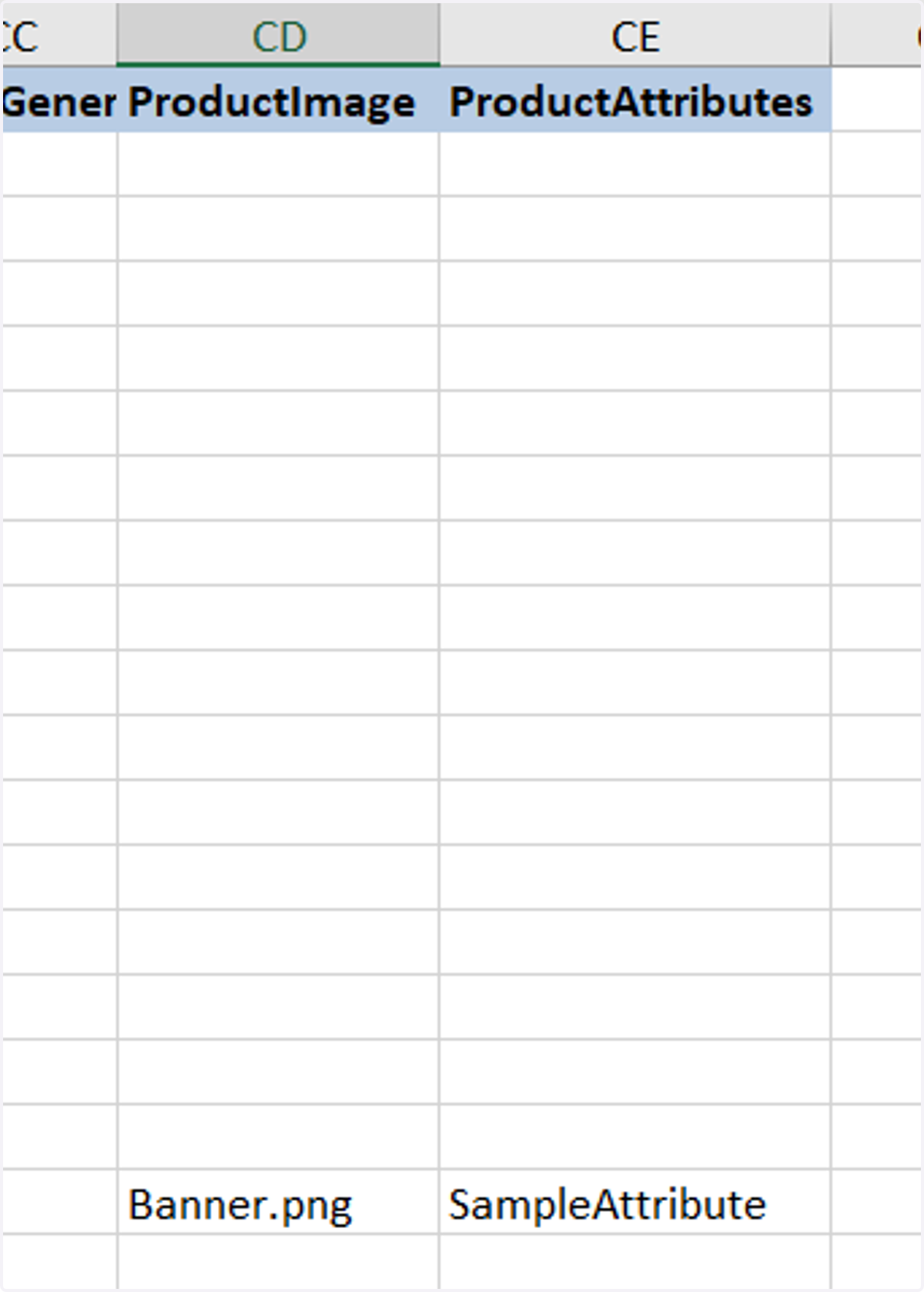 Download and modify your product Excel file